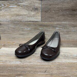 Ecco Brown Leather Ballet Flat Women's Size EU 41